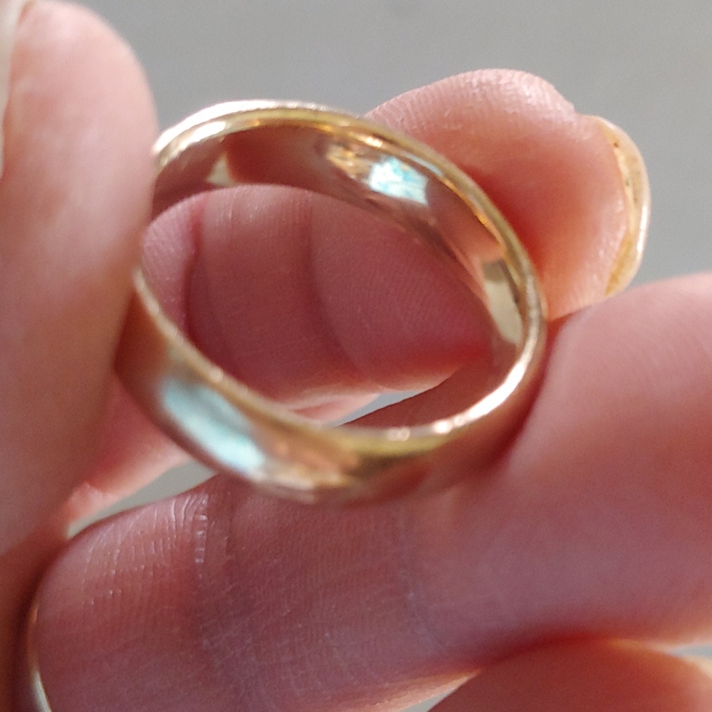 Vintage 14K yellow gold wedding band - Picture 5 of 12